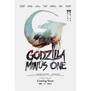 GODZILLA MINUS ONE Affiche de film- 69x102 cm. - 2023 - Takashi Yamazaki, Minami Hamabe, Gojira -1.0