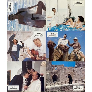 TAIS-TOI QUAND TU PARLES French Lobby Cards x6 - 9x12 in. - 1981 - Philippe Clair, Aldo Maccione