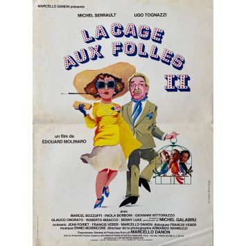 LA CAGE AUX FOLLES 2 Affiche de cinéma- 40x54 cm. - 1980 - Michel Serrault, Edouard Molinaro