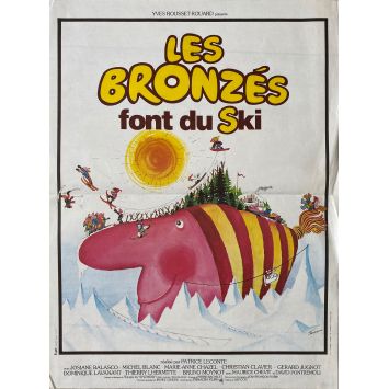 LES BRONZES FONT DU SKI Affiche de cinéma- 40x54 cm. - 1979 - Le Splendid, Patrice Leconte