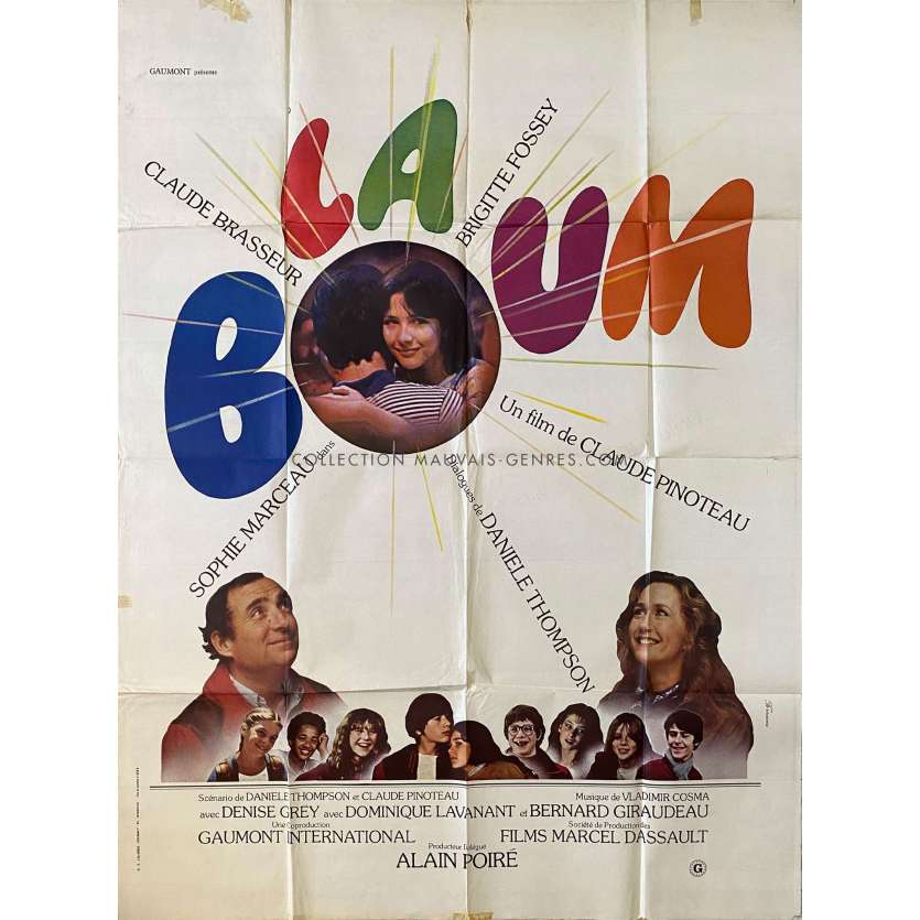 LA BOUM Affiche de cinéma- 120x160 cm. - 1980 - Sophie Marceau, Claude Pinoteau