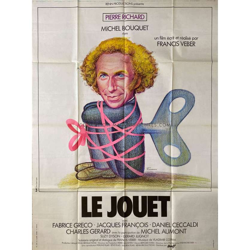 THE TOY French Movie Poster- 47x63 in. - 1976 - Francis Veber, Pierre Richard