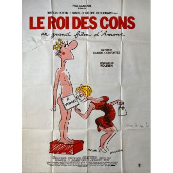 LE ROI DES CONS Affiche de cinéma- 120x160 cm. - 1981 - Francis Perrin, Claude Confortès