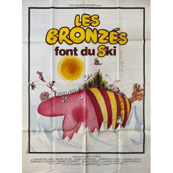 LES BRONZES FONT DU SKI Affiche de cinéma- 120x160 cm. - 1979 - Le Splendid, Patrice Leconte