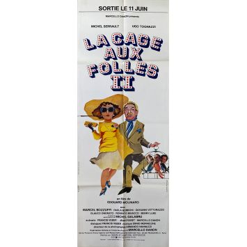 LA CAGE AUX FOLLES II French Movie Poster- 23x63 in. - 1980 - Edouard Molinaro, Michel Serrault