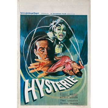 HYSTERIA (1965) Belgian Movie Poster- 14x21 in. - 1965 - Freddie Francis, Robert Webber