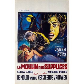 MILL OF STONE WOMEN Belgian Movie Poster- 14x21 in. - 1960 - Giorgio Ferroni, Pierre Brice