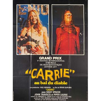 CARRIE French Movie Poster- 47x63 in. - 1976 - Brian de Palma, Sissy Spacek