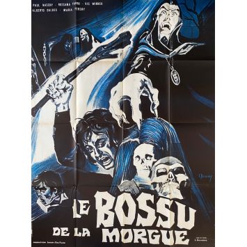 EL JOROBADO DE LA MORGUE French Movie Poster- 47x63 in. - 1973 - Javier Aguirre, Paul Naschy