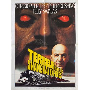 HORROR EXPRESS French Movie Poster- 23x32 in. - 1972 - Christopher Lee, Peter Cushing