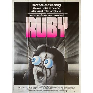 RUBY Affiche de cinéma- 120x160 cm. - 1977 - Piper Laurie, Curtis Harrington