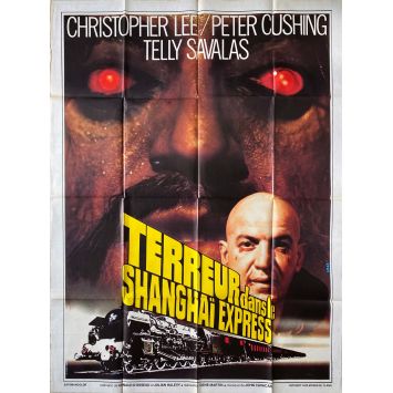 HORROR EXPRESS French Movie Poster- 47x63 in. - 1972 - Christopher Lee, Peter Cushing