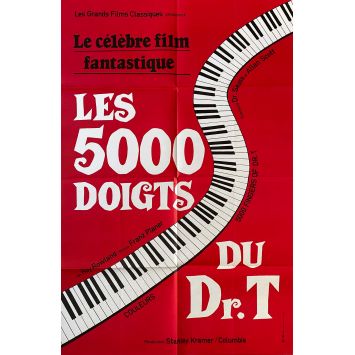 THE 5000 FINGERS OF DR T French Movie Poster- 32x47 in. - 1953 - Roy Rowland, Peter Lind Hayes