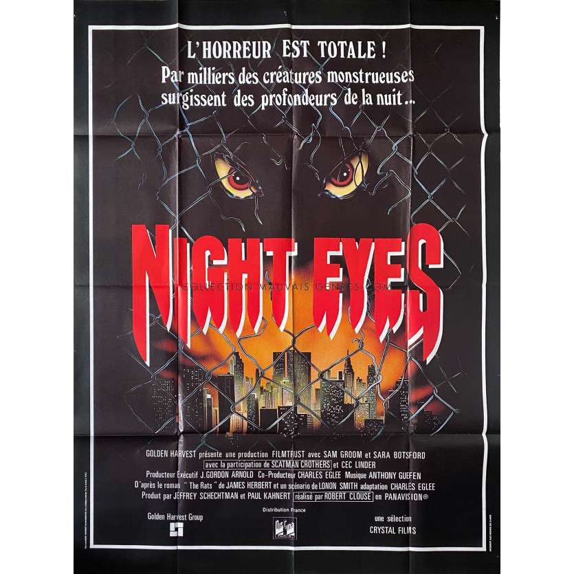 NIGHT EYES Affiche de cinéma- 120x160 cm. - 1982 - Sam Groom, Robert Clouse