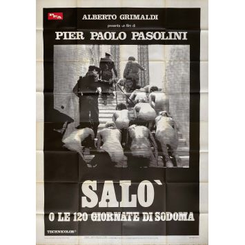 SALO OR THE 120 DAYS OF SODOM Italian Movie Poster- 55x70 in. - 1975 - Pier Paolo Pasolini, Paolo Bonacelli