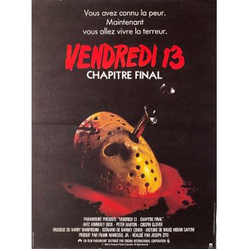 Friday THE 13TH THE FINAL CHAPTER French Movie Poster- 15x21 in. - 1984 - Joseph Zito, Erich Anderson