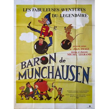 BARON MUNCHAUSEN French Movie Poster- 47x63 in. - 1979 - Jean Image, Dominique Paturel