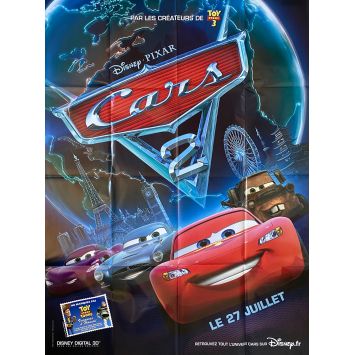 CARS 2 French Movie Poster Adv. - 47x63 in. - 2011 - John Lasseter, Michael Caine