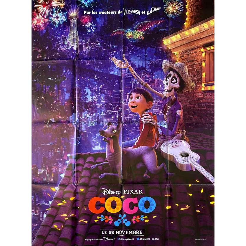 COCO French Movie Poster Adv. - 47x63 in. - 2017 - Pixar, Anthony Gonzales
