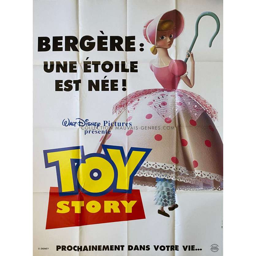 TOY STORY French Movie Poster Bergere Model. - 47x63 in. - 1995 - Pixar, Tom Hanks