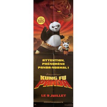 KUNG FU PANDA French Movie Poster- 23x63 in. - 2008 - Jack Black, Angelina Jolie