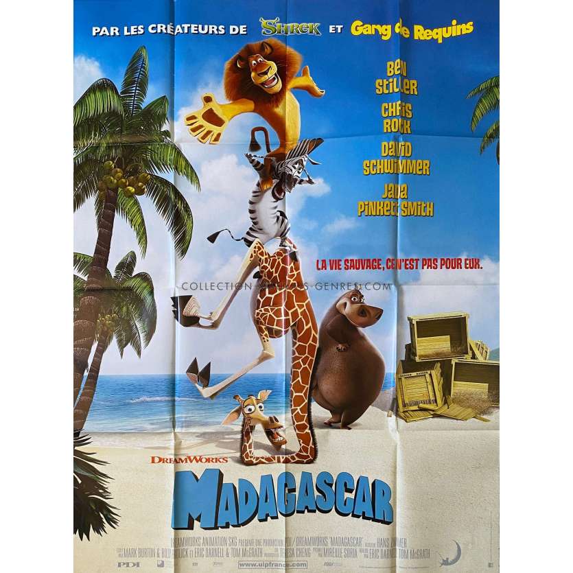 MADAGASCAR Affiche de film- 120x160 cm. - 2005 - Chris Rock, Eric Darnell