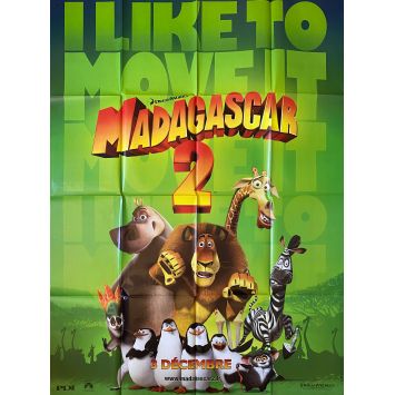MADAGASCAR ESCAPE 2 AFRICA French Movie Poster Adv. - 47x63 in. - 2008 - Eric Darnell, Chris Rock