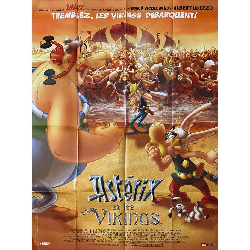 ASTERIX CHEZ LES VIKINGS Affiche de film- 120x160 cm. - 2006 - Roger Carel, Stefan Fjeldmark