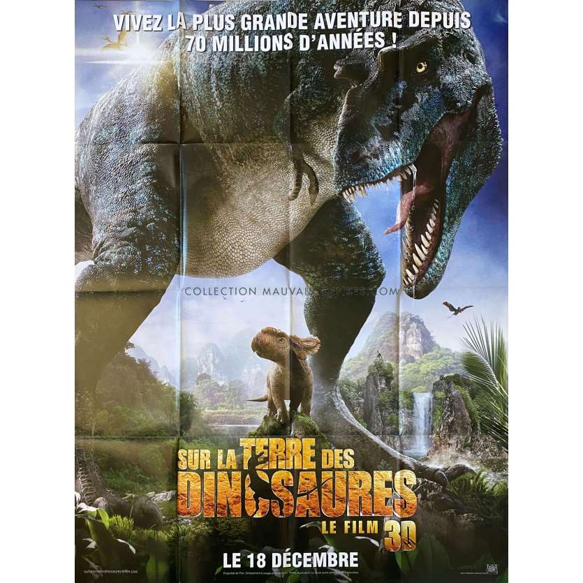 WALKING WITH DINOSAURS French Movie Poster- 47x63 in. - 1999 - Kenneth Branagh, Nikolay Drozdov