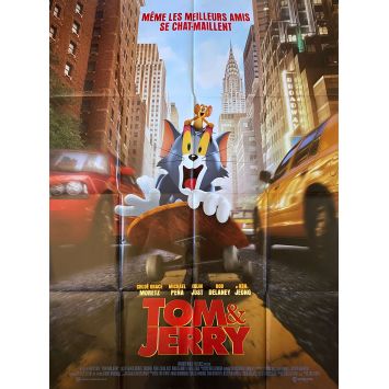 TOM AND JERRY French Movie Poster- 47x63 in. - 2021 - Tim Story, Chloë Grace Moretz