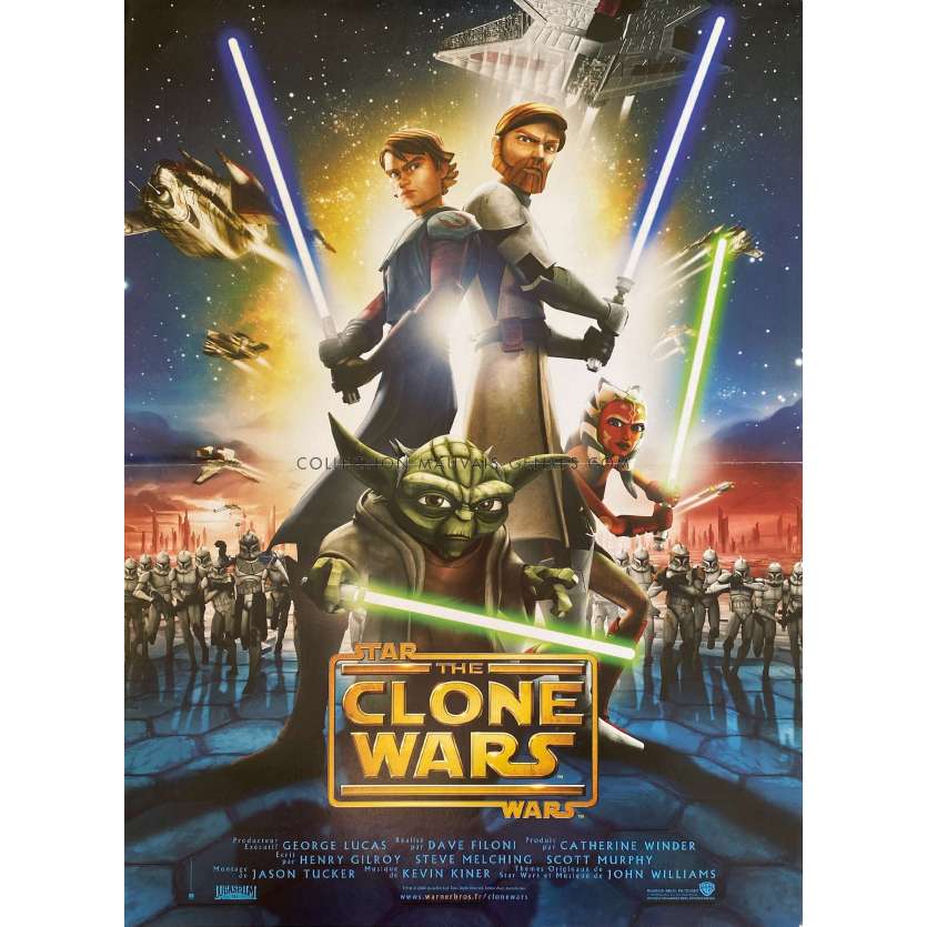 STAR WARS - THE CLONE WARS Affiche de film- 40x54 cm. - 2008 - Matt Lanter, Dave Filoni