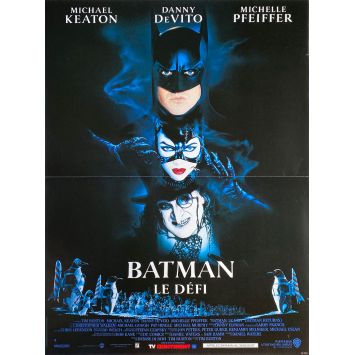 BATMAN RETURNS Movie Poster 1st - 15x21 in. - 1992 - Tim Burton, Michael Keaton