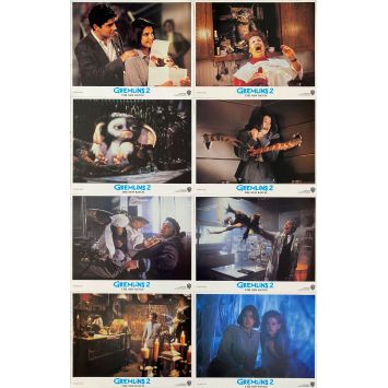 GREMLINS 2 Photos de film x8 - 28x36 cm. - 1990 - Zach Galligan, Joe Dante