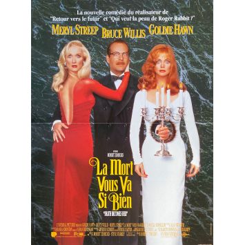 DEATH BECOMES HER French Movie Poster- 15x21 in. - 1992 - Robert Zemeckis, Bruce Willis