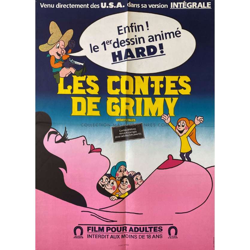 GRIMY'S TALES French Movie Poster 44x61cm - 15x21 in. - 1972 - Richard Meintz, Hubert Mentel