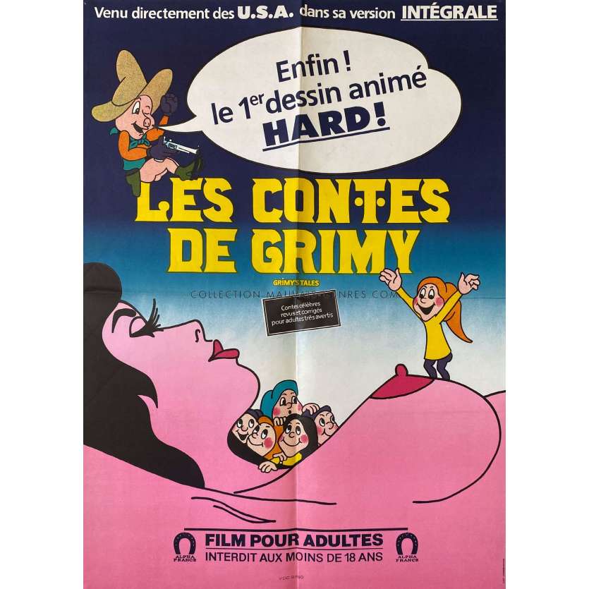 LES CONTES DE GRIMY Affiche de film 44x61cm - 40x60 cm. - 1972 - Hubert Mentel, Richard Meintz