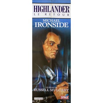 HIGHLANDER 2 LE RETOUR Affiche de film Modele Ironside. - 60x160 cm. - 1991 - Christopher Lambert, Russell Mulcahy