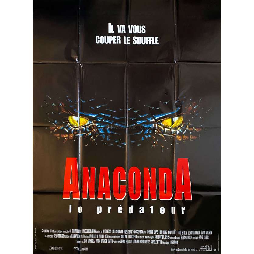 ANACONDA French Movie Poster- 47x63 in. - 1997 - Luis Llosa, Jennifer Lopez