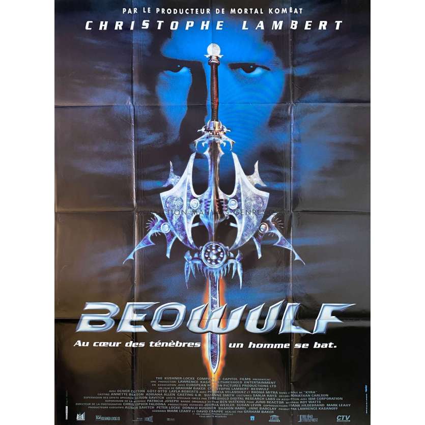 BEOWULF French Movie Poster- 47x63 in. - 1999 - Graham Baker, Christophe Lambert