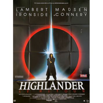 HIGHLANDER II THE QUICKENING French Movie Poster- 47x63 in. - 1991 - Russell Mulcahy, Christopher Lambert