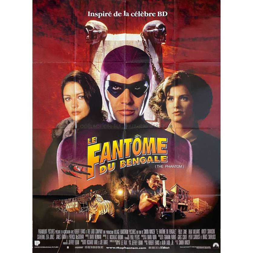 LE FANTOME DU BENGALE Affiche de film- 120x160 cm. - 1996 - Billy Zane, Simon Wincer