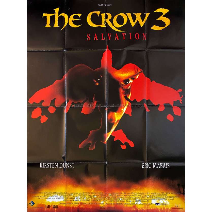 THE CROW 3 SALVATION Affiche de film- 120x160 cm. - 2000 - Kirsten Dunst, Bharat Nalluri