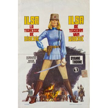 ILSA LA TIGRESSE DE SIBERIE Affiche de film- 35x55 cm. - 1977 - Dyanne Thorne, Jean LaFleur