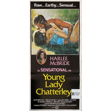 LA JEUNE LADY CHATTERLEY Affiche de film- 33x78 cm. - 1977 - Harlee McBride, Alain Roberts