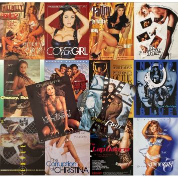 ADULT VIDEO HERALD LOT 2 US Herald/Trade Ad x14 - 9x12 in. - 1990 - Chasey Lain, Nikki Lynn