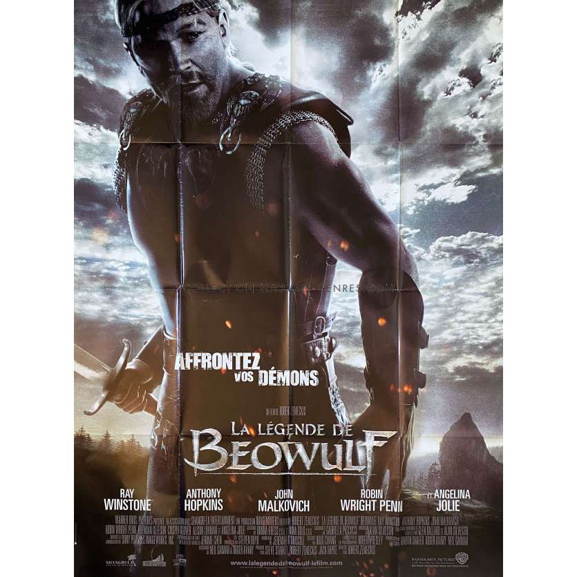 LA LEGENDE DE BEOWULF Affiche de film- 120x160 cm. - 2007 - Neil Gaiman, Robert Zemeckis