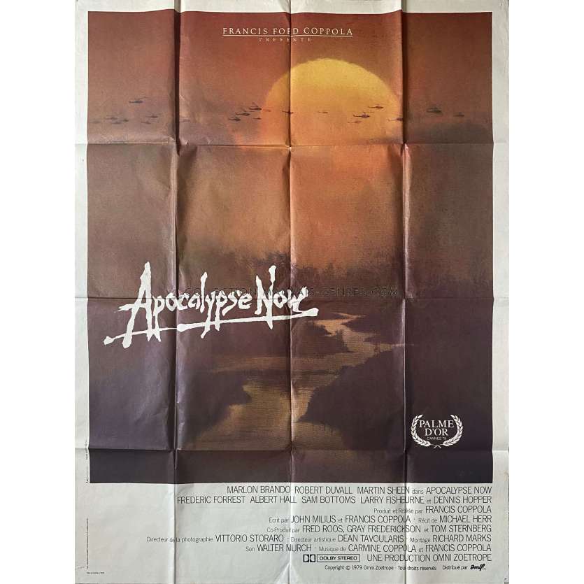 APOCALYPSE NOW Original Movie Poster- 47x63 in. - 1979 - Francis Ford Coppola, Marlon Brando