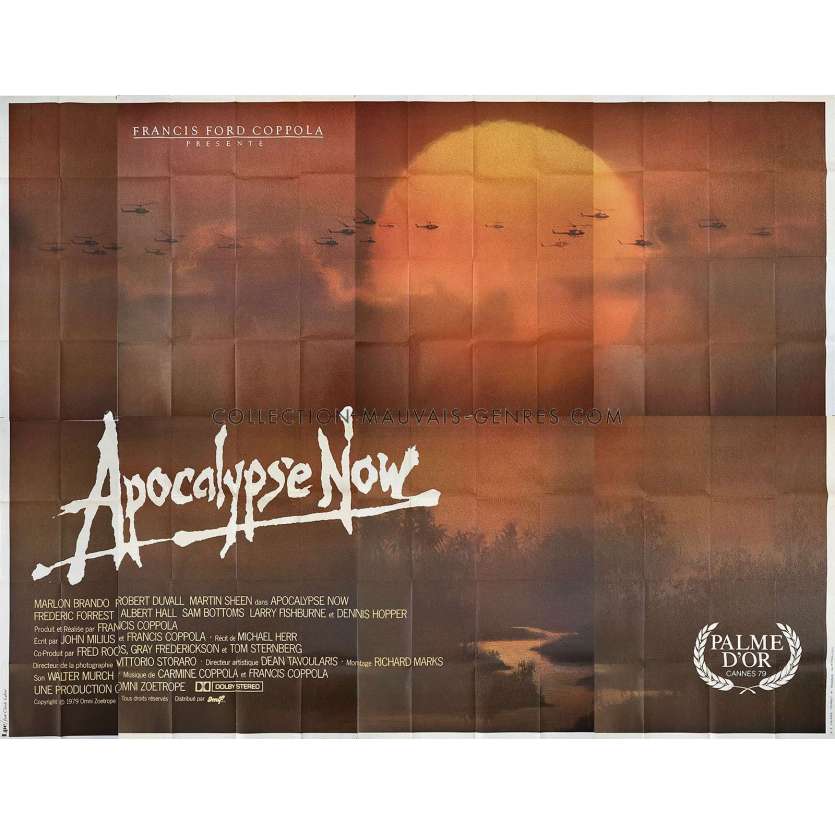 APOCALYPSE NOW French Movie Poster- 158x118 in. - 1979 - Francis Ford Coppola, Marlon Brando