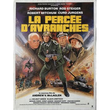 LA PERCEE D'AVRANCHES Affiche de film- 40x54 cm. - 1979 - Richard Burton, Andrew V. McLaglen