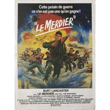 GO TELL THE SPARTANS French Movie Poster- 15x21 in. - 1978 - Ted Post, Burt Lancaster